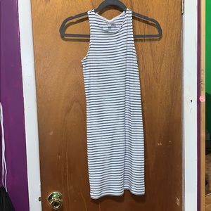 Black and white stripes dress